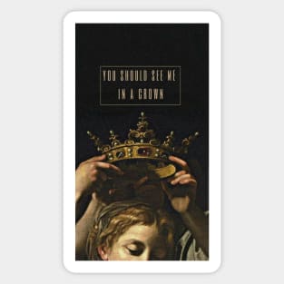 you should see me in a crown art aesthetic sherlock holmes phone case poster Sticker